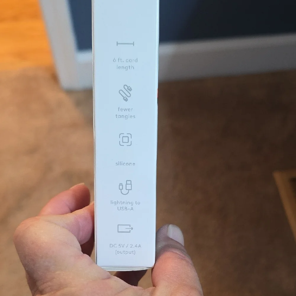 Heyday Orange Charging Cable Lightning to USB-A